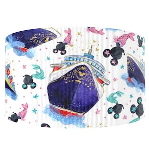 Disney Cruise Line Mickey and Minnie Mouse 1" or 1.5" Grosgrain Ribbon