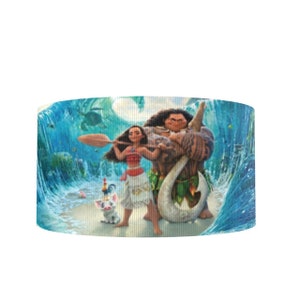 Disney Moana 1" or 1.5" Grosgrain Ribbon