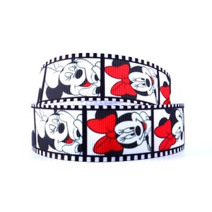 Disney Minnie Mouse Movie Reel 1" Grosgrain Ribbon