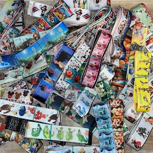 Disney 7/8" Ribbon Bundle | 10 Yards | Mystery Grab Bag NO Duplicates