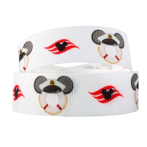 Disney Cruise Line Mickey Mouse 1" or 1.5" Grosgrain Ribbon