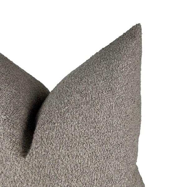 Taupe Textured Pillow Etsy