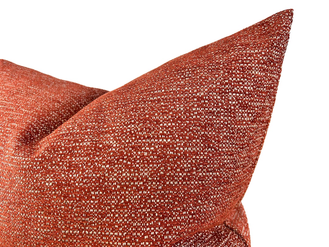 Burnt Orange Throw Pillow Cover, Rust Colored Pillow, Red Pillow Sham