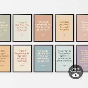 Studio Ghibli classic movie inspirational quote prints - Meaningful & therapeutic gifts，Inspirational Wall Art，Home Decor，Digital Download