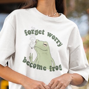 Funny Frog Shirt, Frog Lover Gift, Hilarious Frog Tee, Frog Meme Tshirt, Funny Thug Frog T-shirt, Funny Frog Lover Tee Shirt, Trendy Tshirt