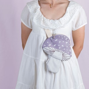 Lilac Mushroom Fanny Pack
