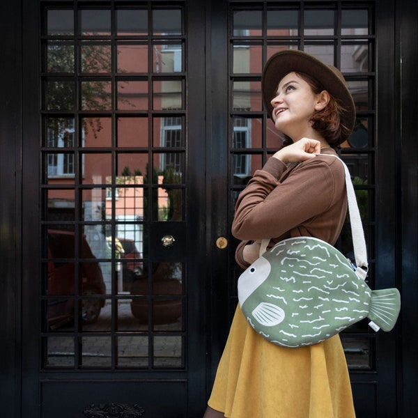 Sage Blowfish-crossbodytas