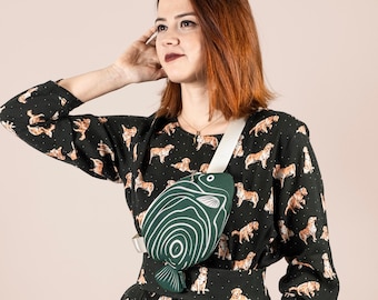 Green Emperor Angelfish Fanny Pack