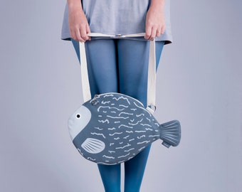 Blue Blowfish Crossbody Bag