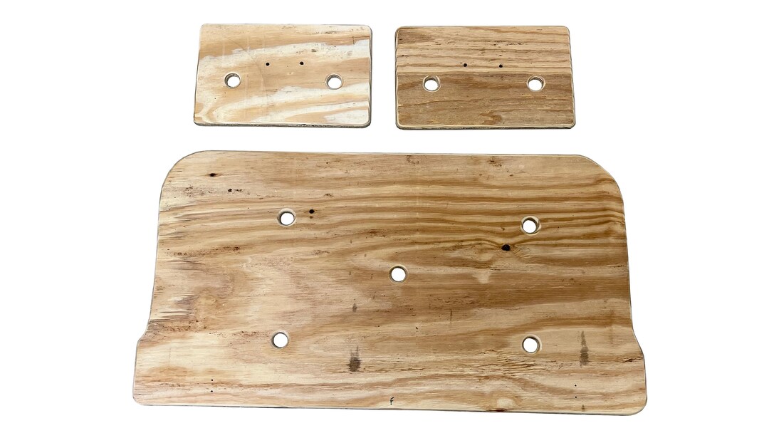 EZGO Marathon Golf Cart Replacement Seat and Backrest Wood Board Etsy