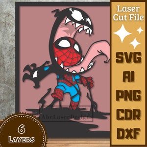 Warstwy Hero Web v3, kreskówkowe wycinane laserowo