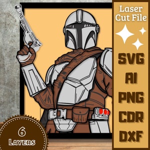 Hero Space Armor v1 Layers Cartoon Laser cut