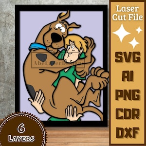 Cartoon Mystery Series v1 Cartoon Layers SVG Laser cut