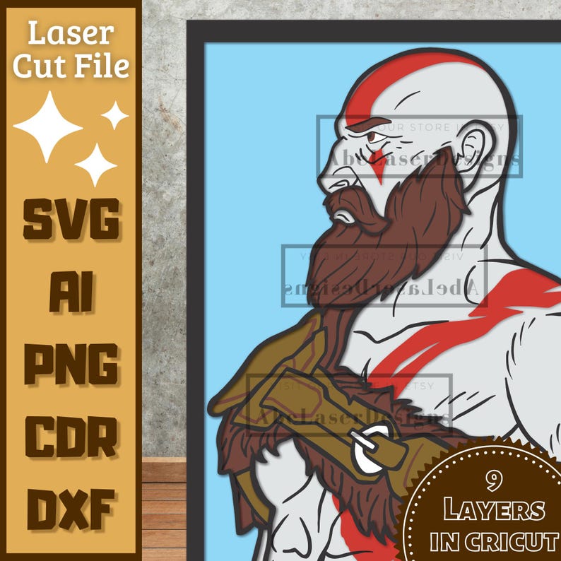 Videogame Guy V4 Cartoon Layers SVG Laser Cut - Etsy