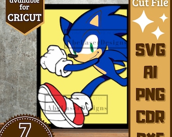 Video game Cartoon v2 SVG. Vector Laser Cut.
