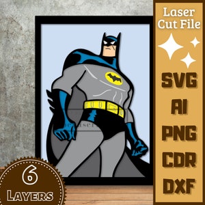 Heroe Justice v2 Money Cartoon Layers SVG Laser cut
