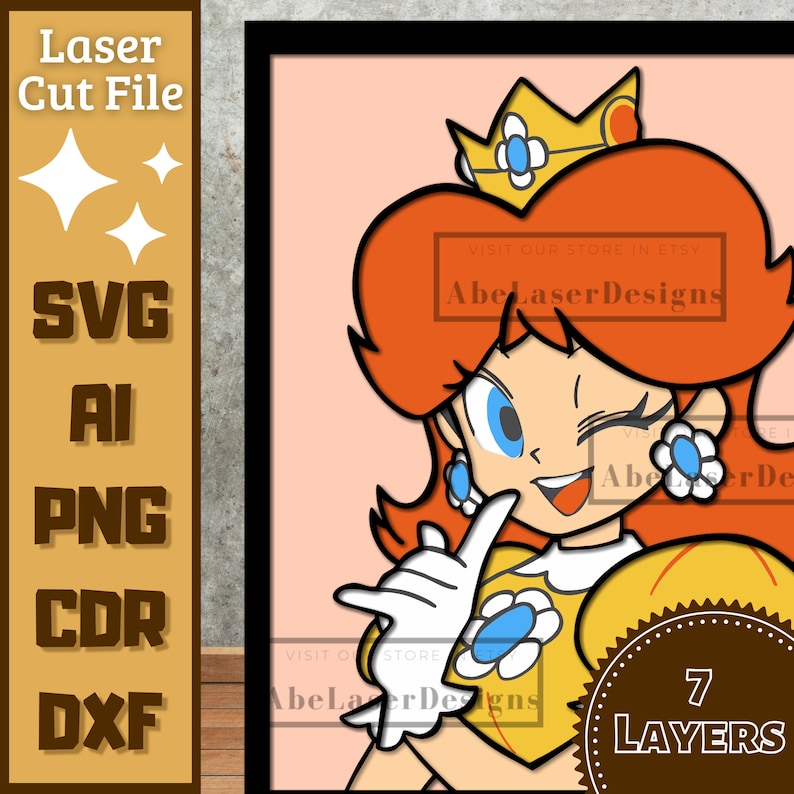 Princess Videogame V3 Layered SVG. Vector Laser Cut. - Etsy
