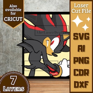 Video game Cartoon v4 SVG. Vector Laser Cut.
