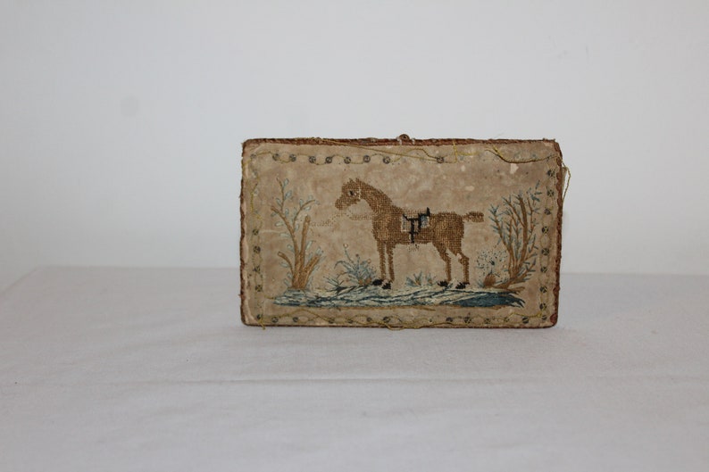 Early 19th Century Ladies Pocket Book With Finely Embroidered Etsy