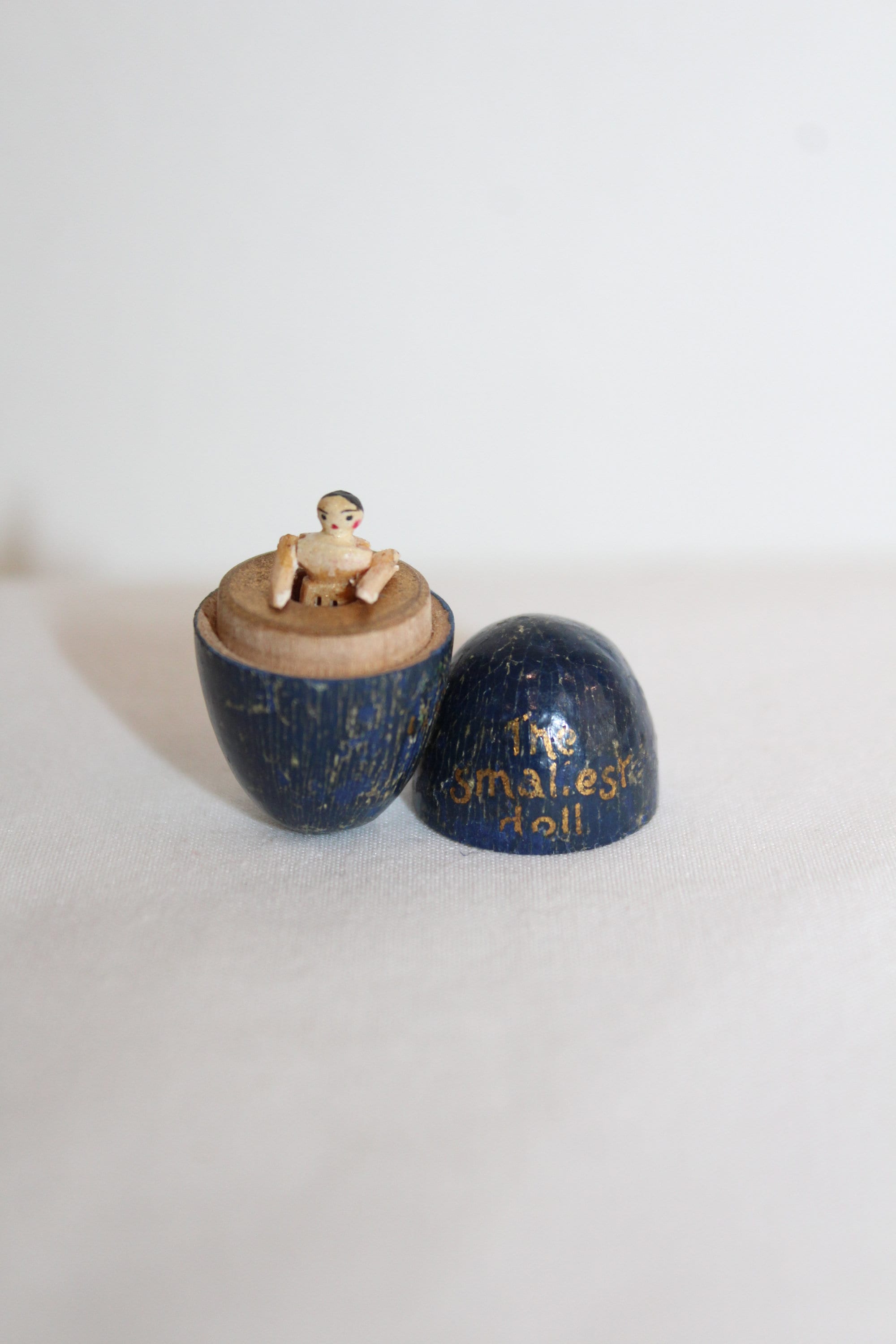 Antique Smallest Doll in the World Egg and Grodnertal Doll - Etsy