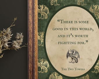Cita impresa de J. R. R. Tolkien: Algo bueno por lo que vale la pena luchar (Descarga digital)
