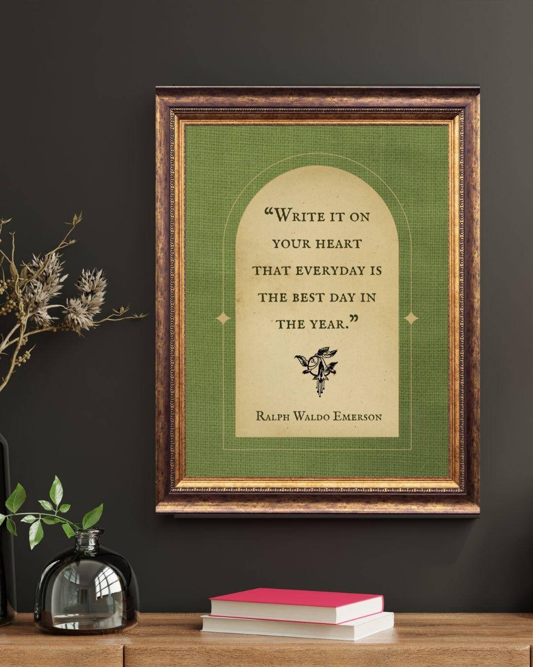 Ralph Waldo Emerson Quote Print: Nature Lover Gift (digital Download ...