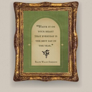 Impresión con cita de Ralph Waldo Emerson: Regalo para amantes de la naturaleza (descarga digital) imagen 3