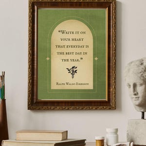 Impresión con cita de Ralph Waldo Emerson: Regalo para amantes de la naturaleza (descarga digital) imagen 2