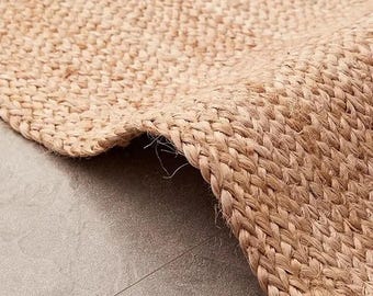 Tappeto da corridoio in juta intrecciato a mano / Dimensioni personalizzate, ecologico