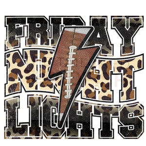 Football Sublimation. Friday Night Lights. PNG File