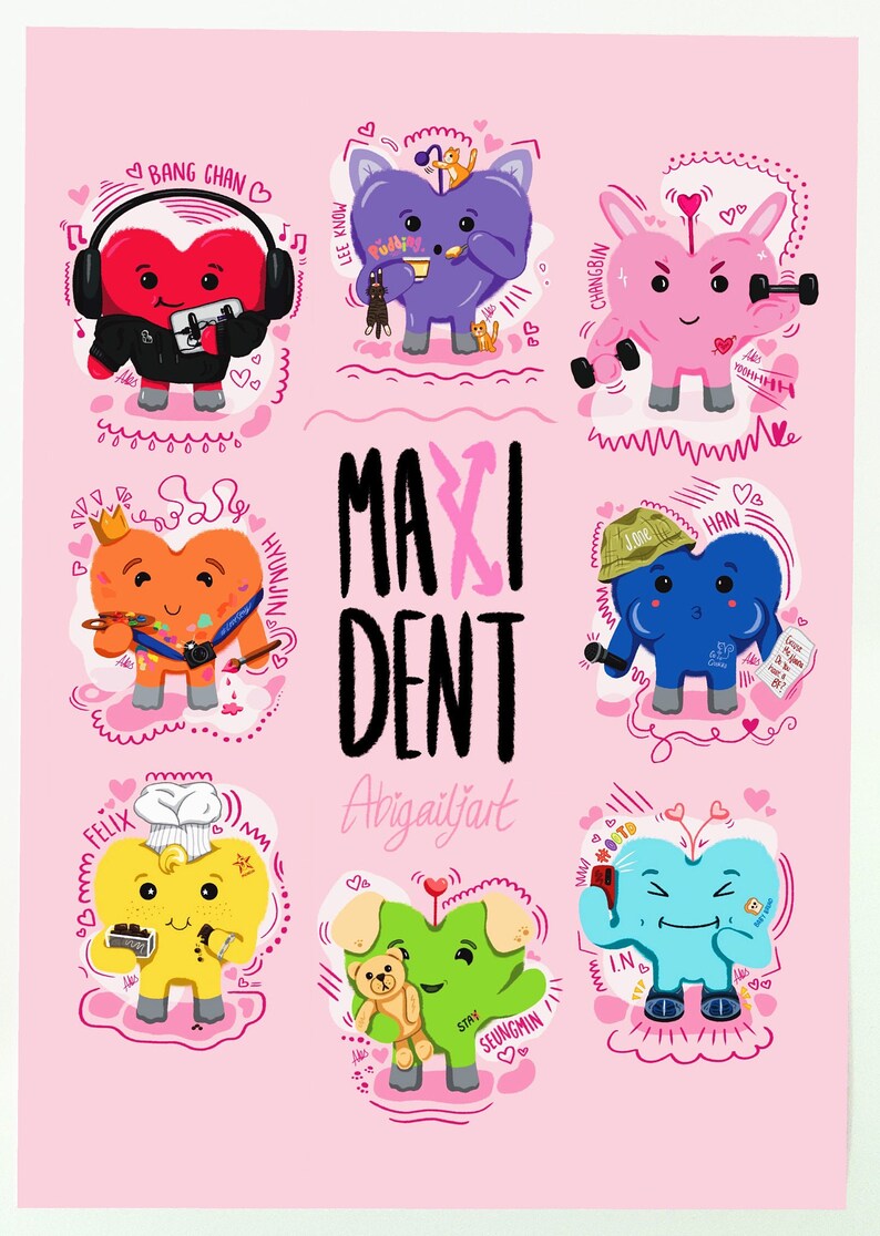 Stray Kids Maxident Inspired A4 Prints - Etsy