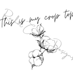 This is my crop top - cotton PNG