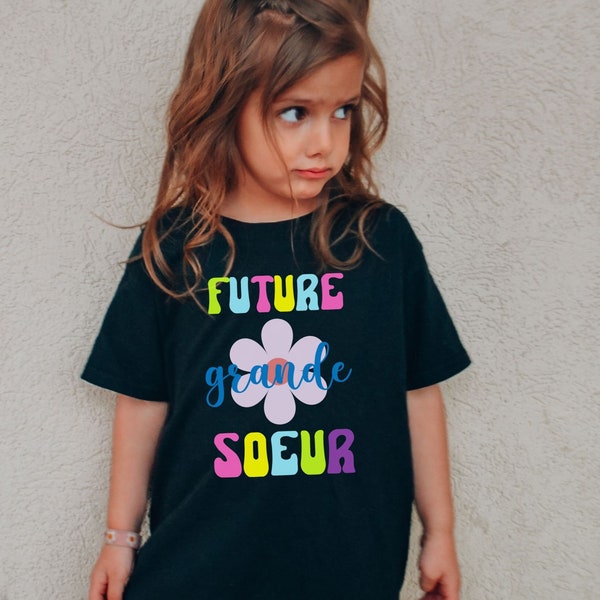 Future Grande Soeur T shirt pour Enfant Annonce de Grossesse Future Soeur Pregnancy announcement Shirt Big Sister Big Brother