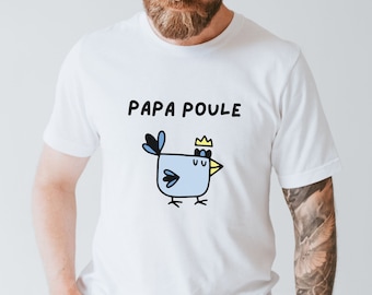 I Love T Shirt Jeune Papa T-Shirt LE VERITABLE SUPER PAPA Idée