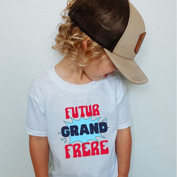 Annonce de Grossesse Futur Grand Frère T Shirt pour Grand Frère Annonce de Naissance