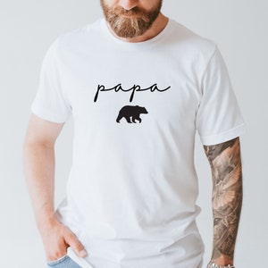 Tshirt Papa Ours Papa Bear Cadeau Fête des Pères Mignon Cadeau pour Papa Anniversaire Papa ours