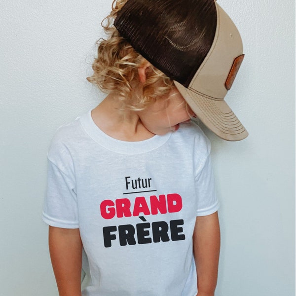Futur Grand Frère T Shirt Annonce de Grossesse Big Brother Kids Shirt Future Brother T Shirt
