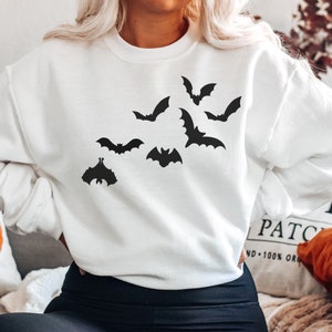 Bat Sweatshirt Spooky Babe Shirt Vampire Shirt Bat Sweater Halloween Bats Fall Vibes Halloween Sweater