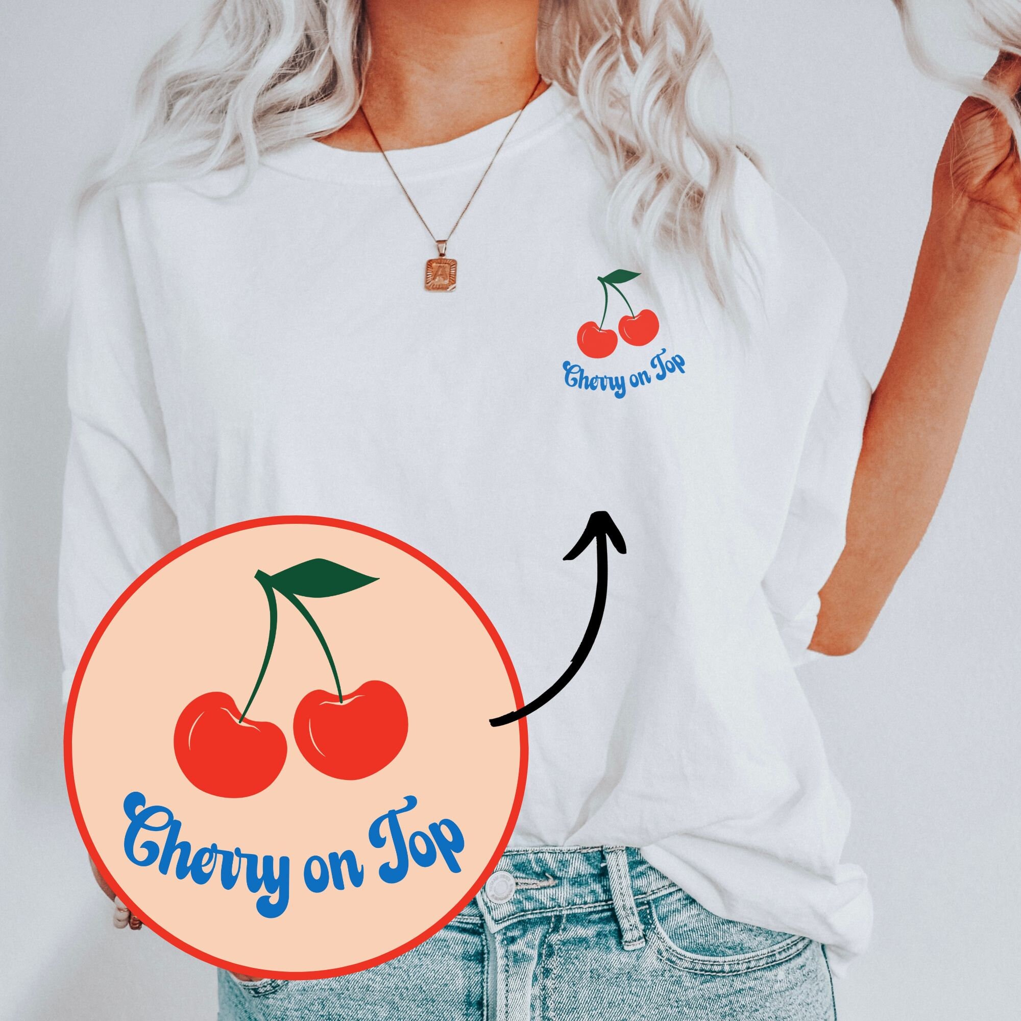 Cherry on Top Vintage Cherry Shirt Cottagecore Fruit Shirt