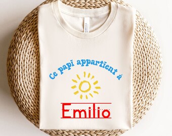 Légende Mari Papa Papy T-Shirt Personnalisé Futur Grand-père, Cadeau