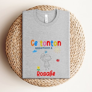 Cadeau Oncle T shirt pour oncle Cadeau Frère annonce grossesse oncle Cadeau pour Tonton personnalisable T shirt super Tonton Cadeau de Noel