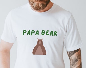 Papa Bär T Shirt, Vatertagsgeschenk, Geschenk für Papa, lustiges Papa Shirt