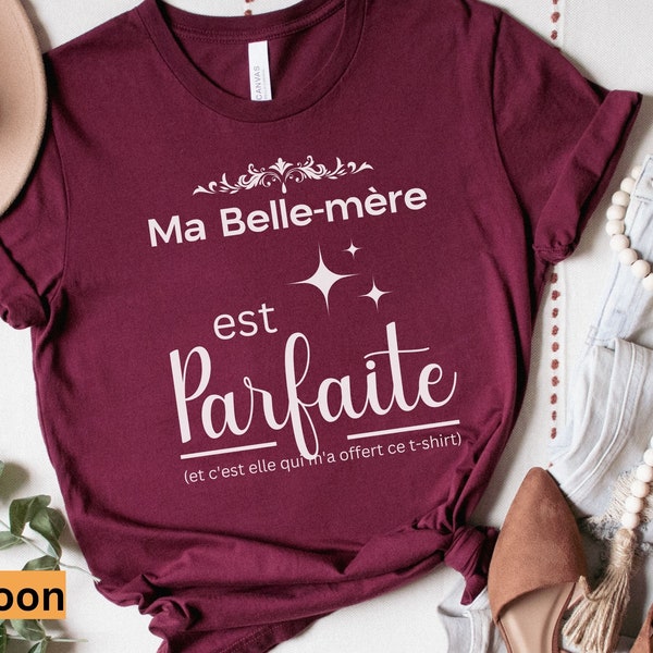 Cadeau Rigolo Belle Fille T Shirt Belle-mère Belle-fille Cadeau de mariage pour Future Belle Fille Anniversaire Belle Fille Cadeau pour Bru