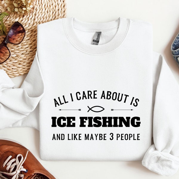 Funny Ice Fishing Shirt Etsy