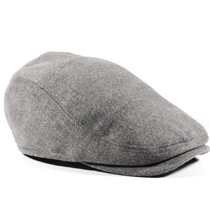 Gray Cashmere Driver Flat Cap Men Newsboy Hat Classic Flat Cap Ivy Gatsby Cabbie Driving Hat Hunting Hat Winter Hat