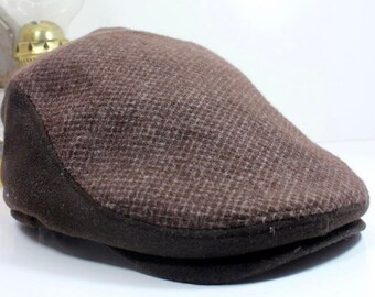 Brown Cashmere Driver Flat Cap Men Newsboy Hat Classic Flat Cap Ivy Gatsby Cabbie Driving Hat Hunting Hat Winter Hat