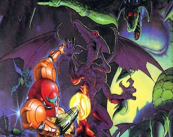 Super Metroid SNES Poster