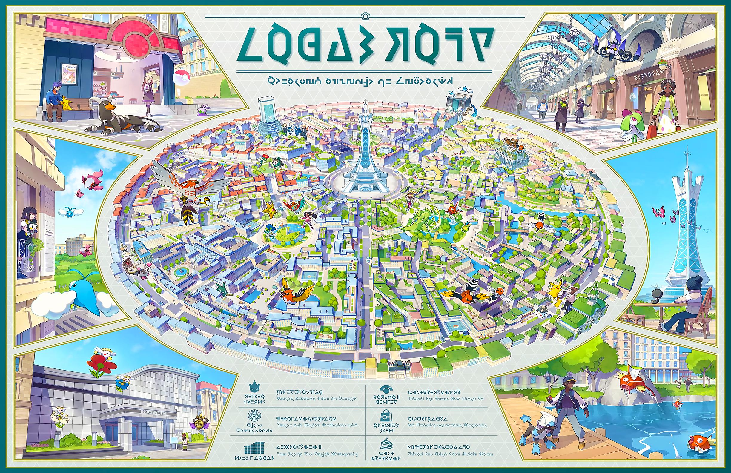 Pokémon Legends Z-A Lumiose City Map Poster - Etsy