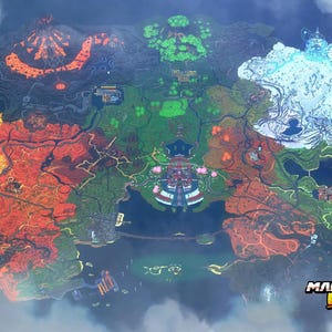 Poster Carte du monde de Mario Kart