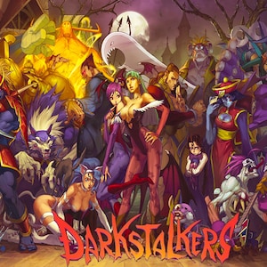 Darkstalkers Retro Poster